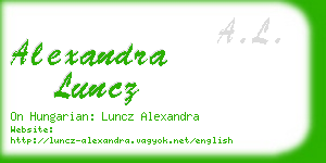 alexandra luncz business card